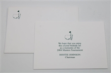 2004 Augusta National Golf Club Ltd Ed Employee Masters Gift Crystal Bedside Decanter in Box with Card