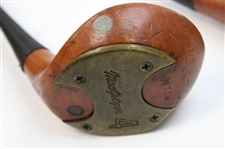 Brad Bryant's Personal Macgregor Tourney MT1W 3-Wood - No Grip & MT1W 4-Wood