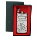 Augusta National Golf Club Sheffield Pewter Flask in Original Box