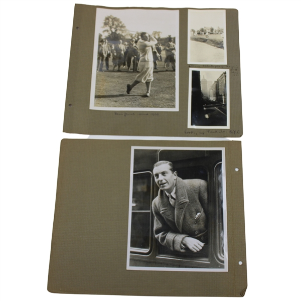 Henry Cottons Personal Scrapbook Pages w/ Handcaptioned 1930-31 Dutra, Whitcome & Cotton Original Photos