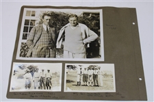 Henry Cotton's Personal Scrapbook Pages w/ Handcaptioned 1930-31 Dutra, Whitcome & Cotton Original Photos