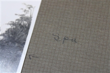 Bobby Jones Original Postcard & (5) Photos on Henry Cotton's Scrapbook Page