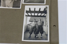 Bobby Jones Original Postcard & (5) Photos on Henry Cotton's Scrapbook Page