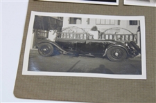 Bobby Jones Original Postcard & (5) Photos on Henry Cotton's Scrapbook Page