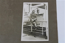 Bobby Jones Original Postcard & (5) Photos on Henry Cotton's Scrapbook Page