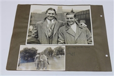 Henry Cotton's Personal Scrapbook Pages w/ Handcaptioned 1925-29 Horton Smtih, Cotton Original Photos