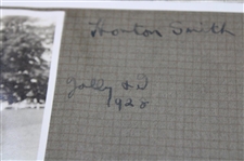 Henry Cotton's Personal Scrapbook Pages w/ Handcaptioned 1925-29 Horton Smtih, Cotton Original Photos