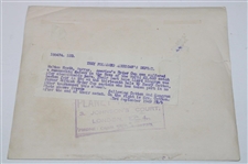 Henry Cotton's Personal Scrapbook Page w/ 1927 JH Taylor & Cotton Comic Illustration & (4) Original Photos