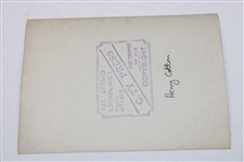 Henry Cotton's Personal Scrapbook Page w/ 1927 JH Taylor & Cotton Comic Illustration & (4) Original Photos