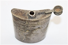 Vintage Pewter Golf Themed Flask