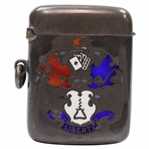 1905 Approaching & Putting Competition at West Kilbride GC 2nd Prize Sterling Silver Match Holder