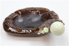 Atlantic Mold Golf Themed Ceramic Ash Tray