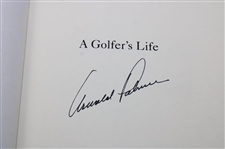 Arnold Palmer Signature Iron Set (2-PW) LTD ED #414/1000 w/Palmer Signed 1999 'A Golfer's Life' LTD ED Book #414/1000 JSA ALOA