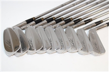 Arnold Palmer Signature Iron Set (2-PW) LTD ED #414/1000 w/Palmer Signed 1999 'A Golfer's Life' LTD ED Book #414/1000 JSA ALOA