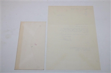 Arnold Palmer Signed 1981 Typed Letter with Dinner Invitation Content w/Envelope JSA ALOA