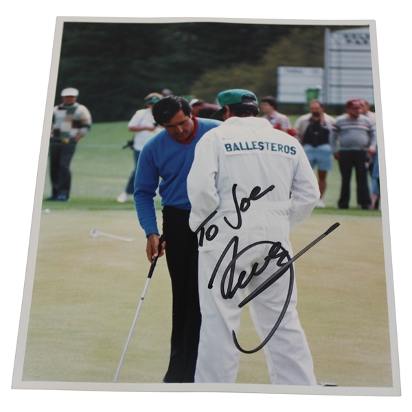 Seve Ballesteros Signed Masters Original Photo Personalized To Joe JSA ALOA
