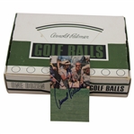 Arnold Palmer Signed Cut w/Arnold Palmer Golf Ball Box w/Balls JSA ALOA