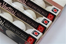 Ken Venturi Signed Cut Card w/Ken Venturi Autograph Golf Ball Box w/ Balls JSA ALOA