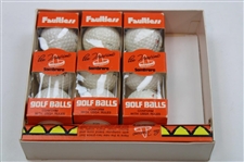 Lee Trevino Signed Cut Card w/Lee Trevino Faultless Sombrero Golf Ball Box w/Balls