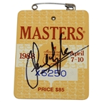 Sandy Lyle Signed 1988 Masters Tournament SERIES Badge #X6250 JSA ALOA