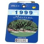 Jose Maria Olazabal Signed 1999 Masters Tournament SERIES Badge #Q01191 JSA ALOA
