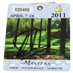 Charl Schwartzel Signed 2011 Masters Tournament SERIES Badge #R20408 JSA ALOA