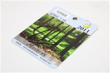 Charl Schwartzel Signed 2011 Masters Tournament SERIES Badge #R20408 JSA ALOA