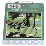 Adam Scott Signed 2013 Masters Tournament SERIES Badge #Q02468 JSA ALOA