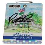 Patrick Reed Signed 2018 Masters Tournament SERIES Badge #R03860 JSA ALOA