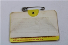 Jack Nicklaus Signed 1975 Masters Tournament SERIES Badge #15483 JSA ALOA
