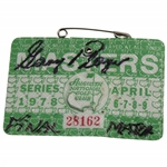 Gary Player Signed 1978 Masters Tournament SERIES Badge #28162 JSA ALOA