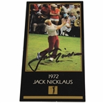 Jack Nicklaus Signed 1972 Masters of Golf Grand Slam Ventures Golf Card JSA ALOA