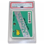 1997 Masters SERIES Badge #A00083 - Tiger Woods First Major Win PSA MINT 9