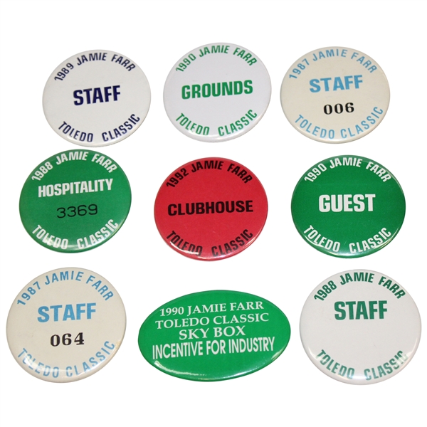 (9) Jamie Farr Toledo Classic Badges