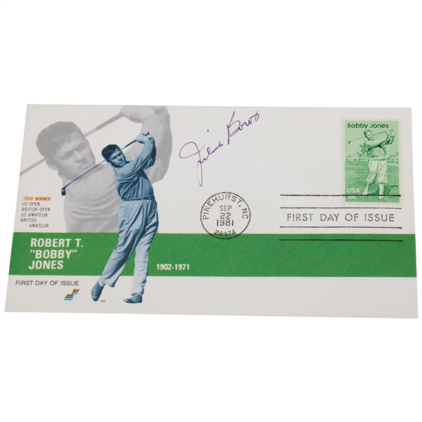 Julius Boros Signed Bobby Jones First Day Issue JSA ALOA