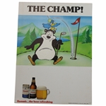 Never Used Hamms Beer Golf Bear Countertop Display Sign