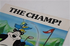 Never Used Hamms Beer Golf Bear Countertop Display Sign