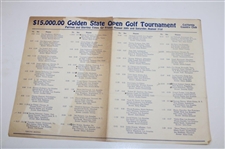 1940's $15000 Golden State Open Pairing Sheet And Starting Times