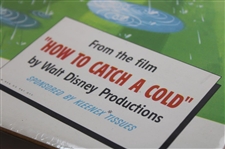 1951 'How To Catch A Cold' Walt Disney Movie Poster Sponsored by Kleenex