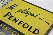 Original 'He Played A Penfold' Penfold Man Advertising Sign