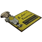 Original 'He Played A Penfold' Penfold Man Advertising Sign