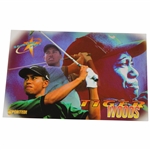 1997 Sported Shooting Stars Tiger Woods Oversize Golf Card