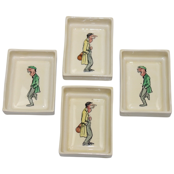Four (4) Vintage Royal Doulton Small Square Saucer Bowls