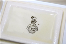 Four (4) Vintage Royal Doulton Small Square Saucer Bowls