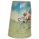 Vintage Royal Doulton Stein with Angry Golfer Scene by Artist Bateman