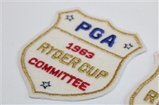 Two (2) 1963 Ryder Cup at Atlanta Athletic Club Committee Crests