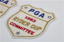 Two (2) 1963 Ryder Cup at Atlanta Athletic Club Committee Crests
