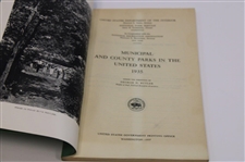 1935 'Municipal and County Parks in the United States' Green Booklet 