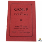 1935 Golf For Everyone By Alfred Beck