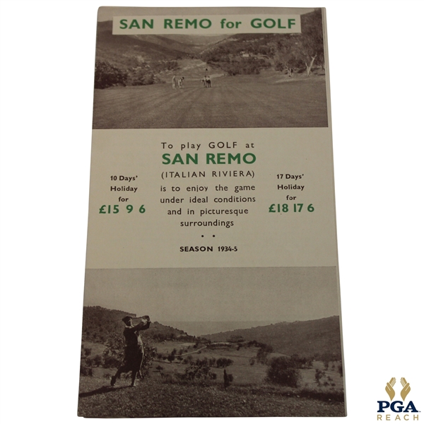 San Remo Golf Brochure